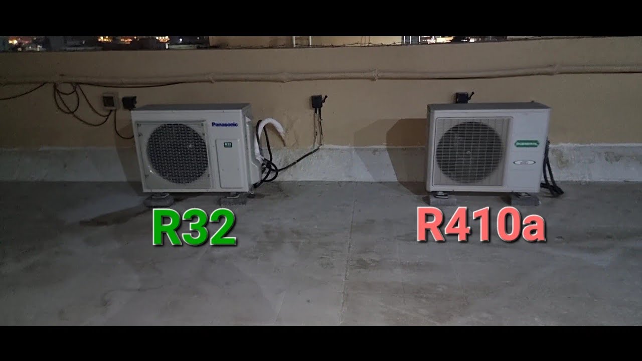 مقارنة امبير/تيار التشغيل لوحدة او جينرال 2 طن غاز R410a مع وحدة باناسونيك 2 طن غاز R32