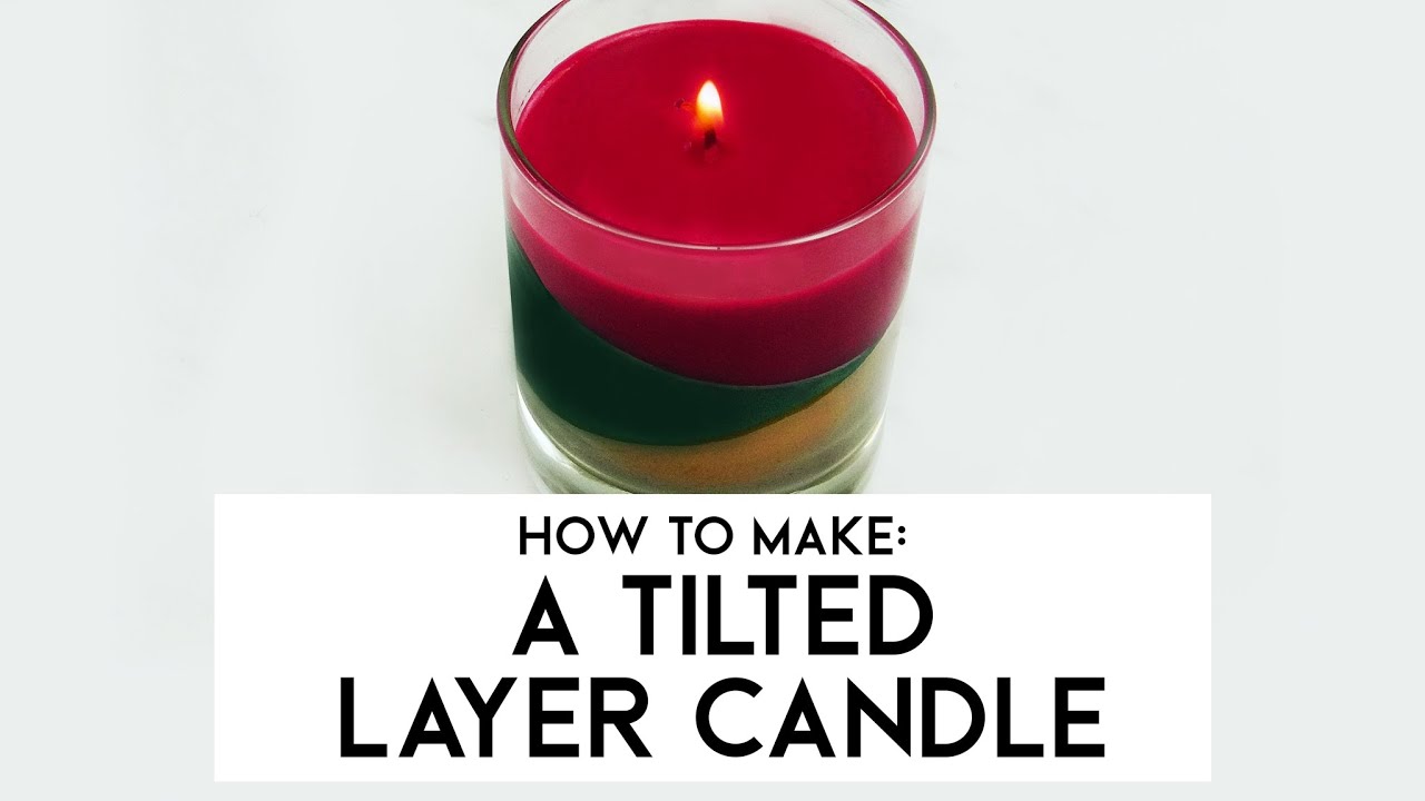 How to make a tilted layer candle 🕯️| Supplies For Candles
