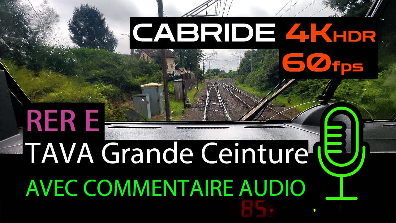 RER E • 🎬 Avec Commentaire • Accident de personne ➞ Grande Ceinture  Noisy ➞ Villiers • Mi2N
