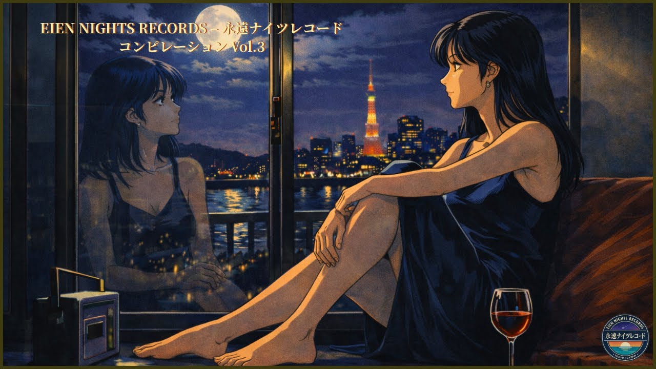 Eien Nights Records 永遠ナイツレコード Vol.3 – 深夜の窓辺と都会の余韻 | Late Night Japanese City Pop Mix (80s Playlist)