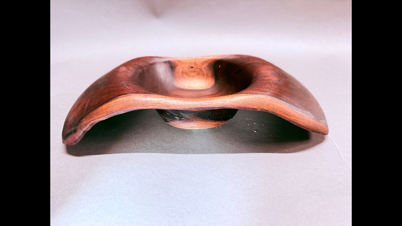 From Log to Luxury Walnut Winged Bowl