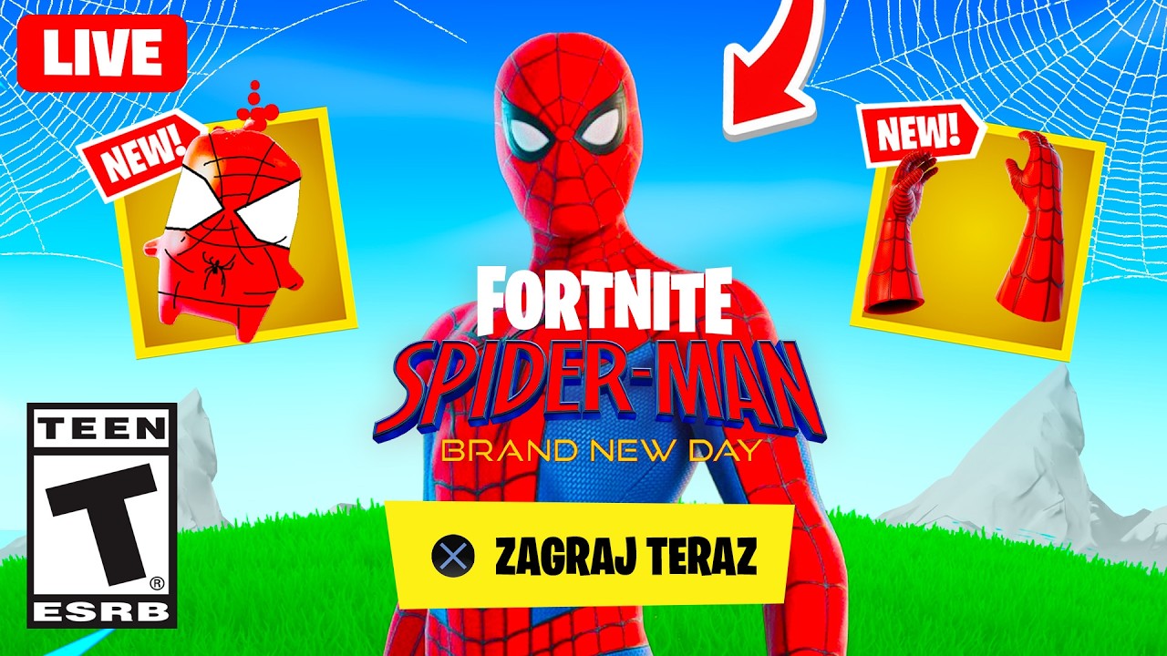 🔴 SPIDER-MAN UPDATE NA ŻYWO w Fortnite (kod RAFATOJA w sklepie)