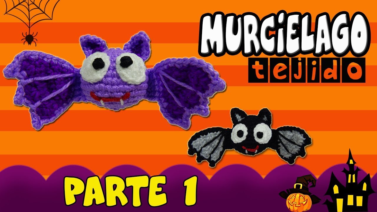 Murcielago amigurumi tejido a crochet - Especial Halloween  | parte 1/2