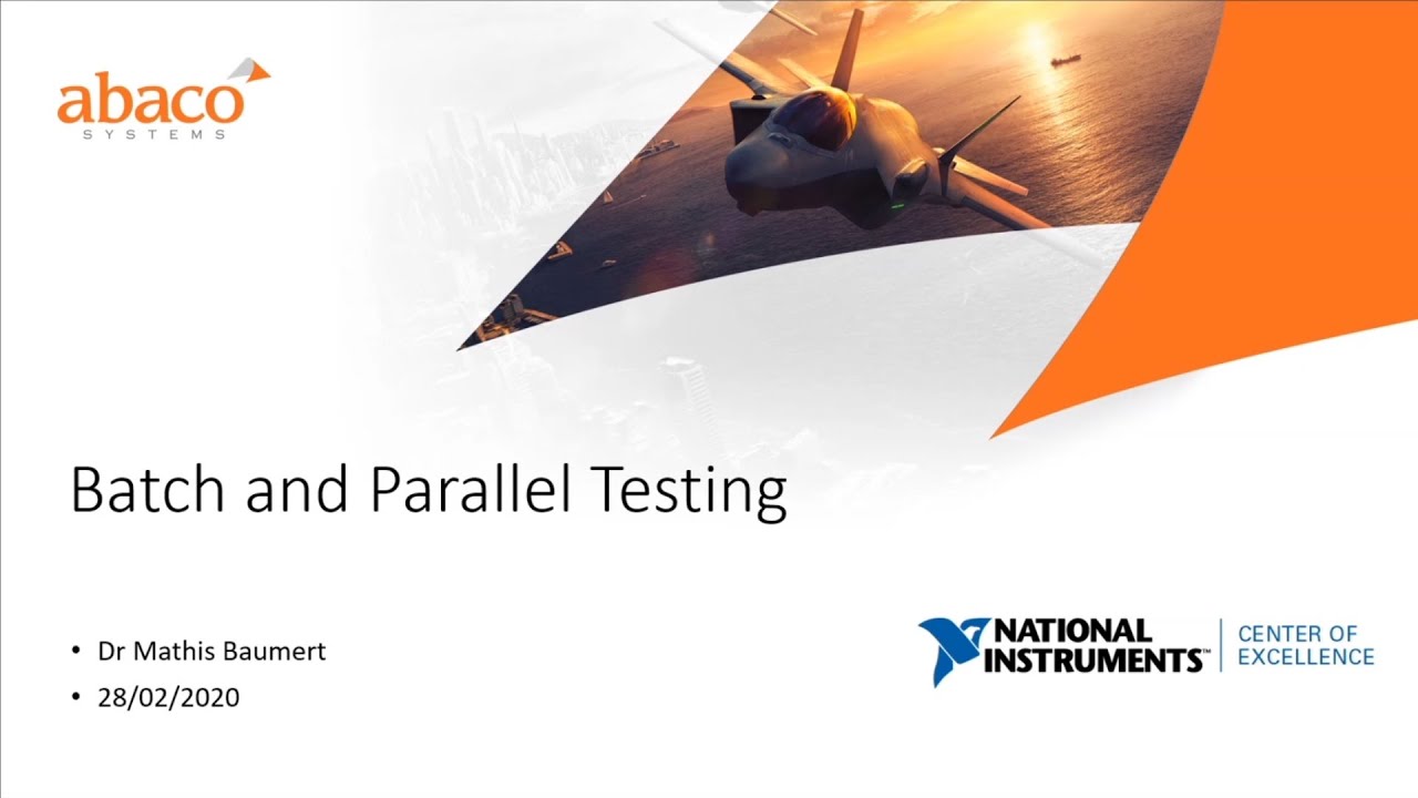 UKTAG#3 - TestStand Batch and Parallel Testing By Mathis Baumert
