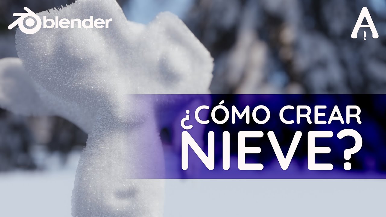 ¿Cómo crear nieve en Blender? | Blender Tutorial