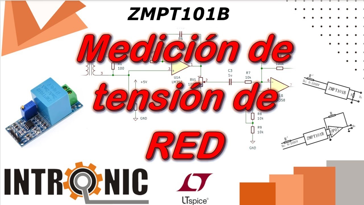 Medición de tensión de RED con módulo ZMPT101B