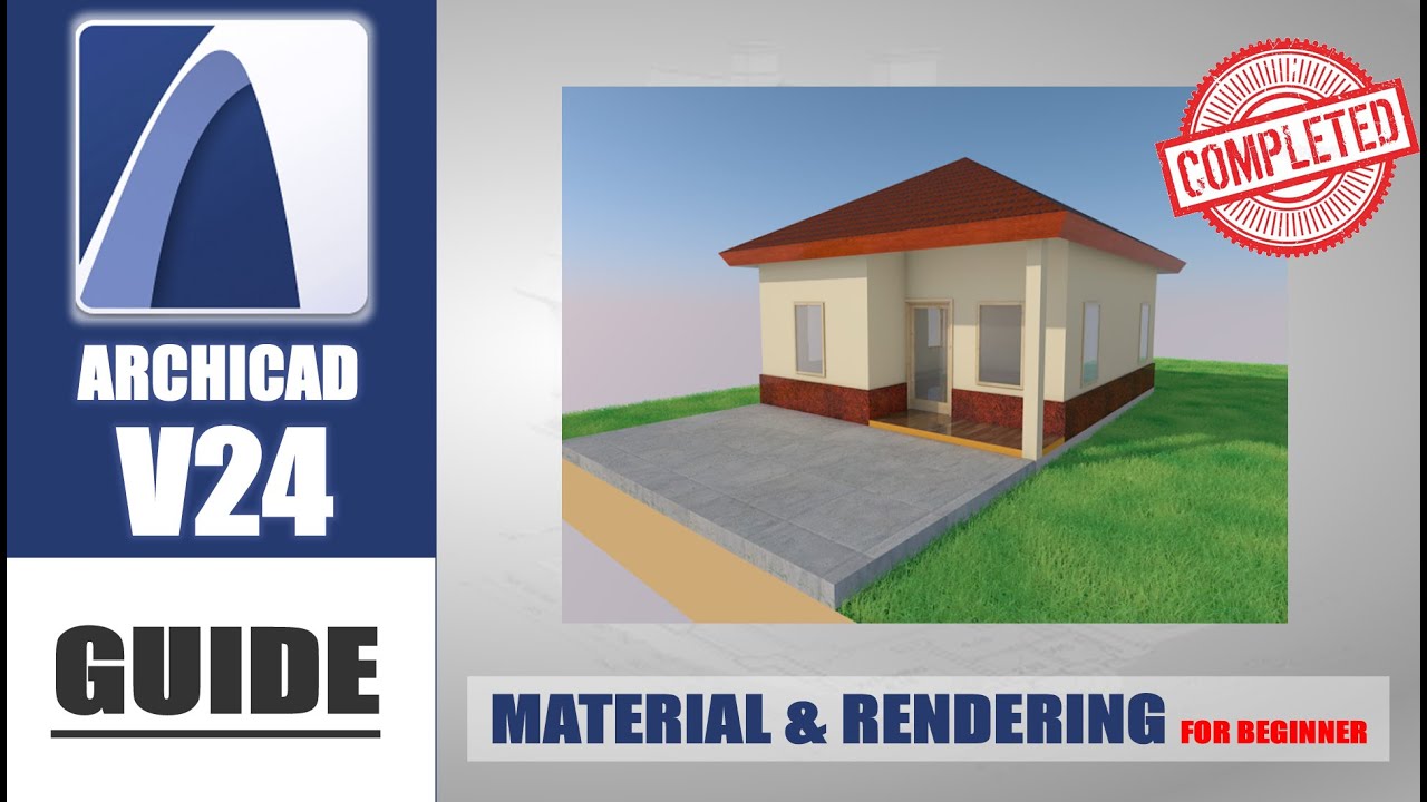 Archicad V24 Basic Material And Rendering Tutorial For Beginner
