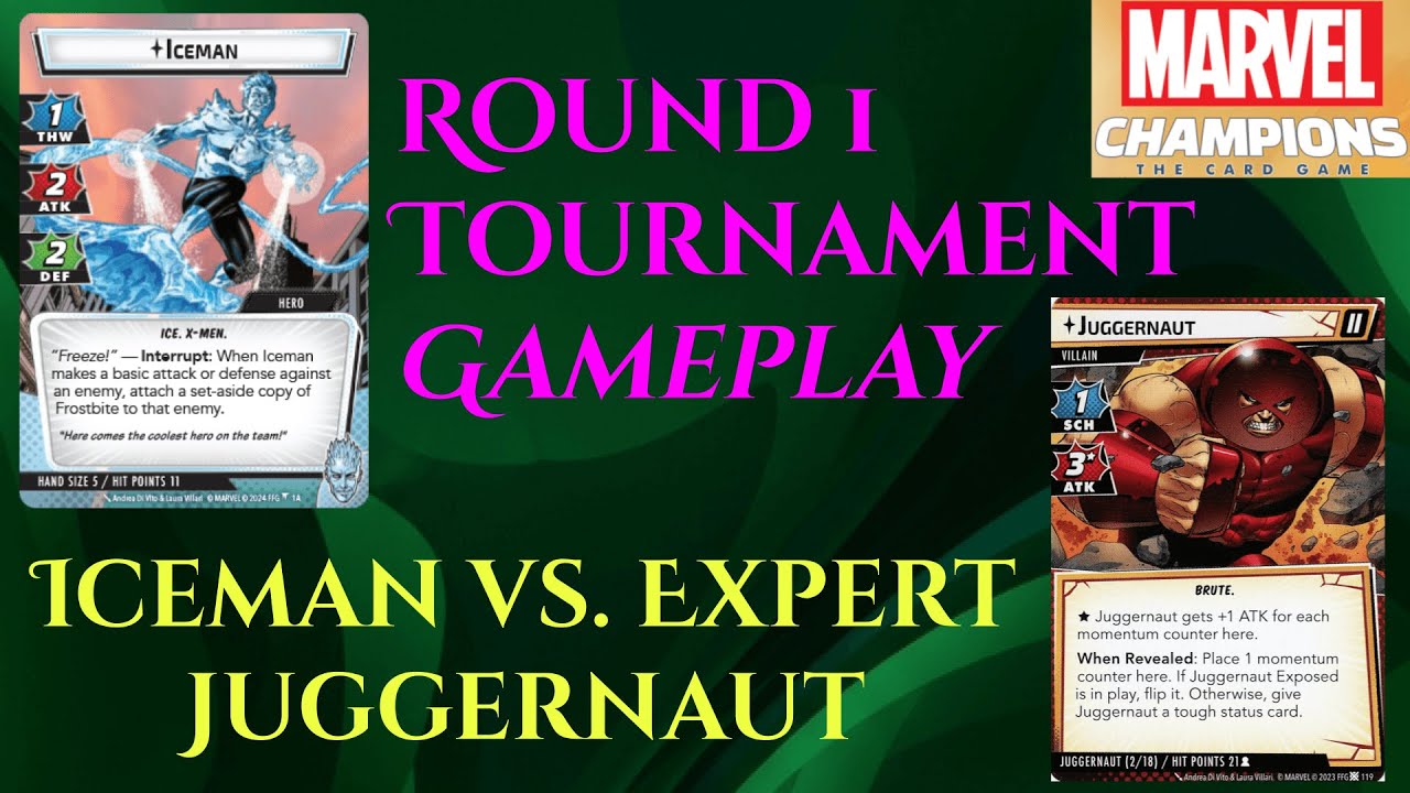 Round 1 Game 2 Limited Environment Tournament Gameplay | Protection Iceman Vs. Expert Juggernaut