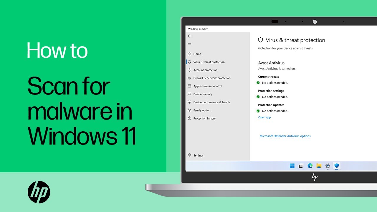 How to scan for malware using Windows Security in Windows 11 | Product Category | HP Support