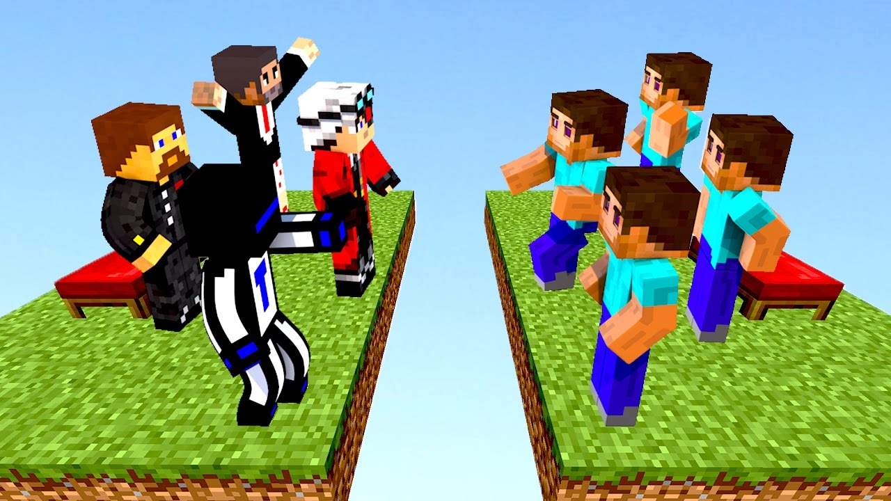 КОМАНДА ЮТУБЕРОВ ИГРАЕТ В БЕД ВАРС! - (Minecraft Bed Wars)