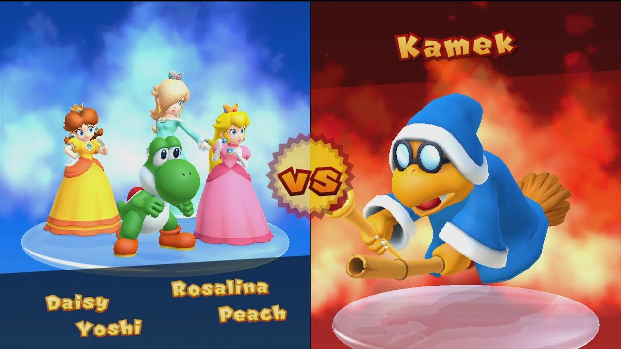 Mario Party 10 - Boss Battle   Kamek's Rocket Rampage - Yoshi, Peach, Rosalina, Daisy