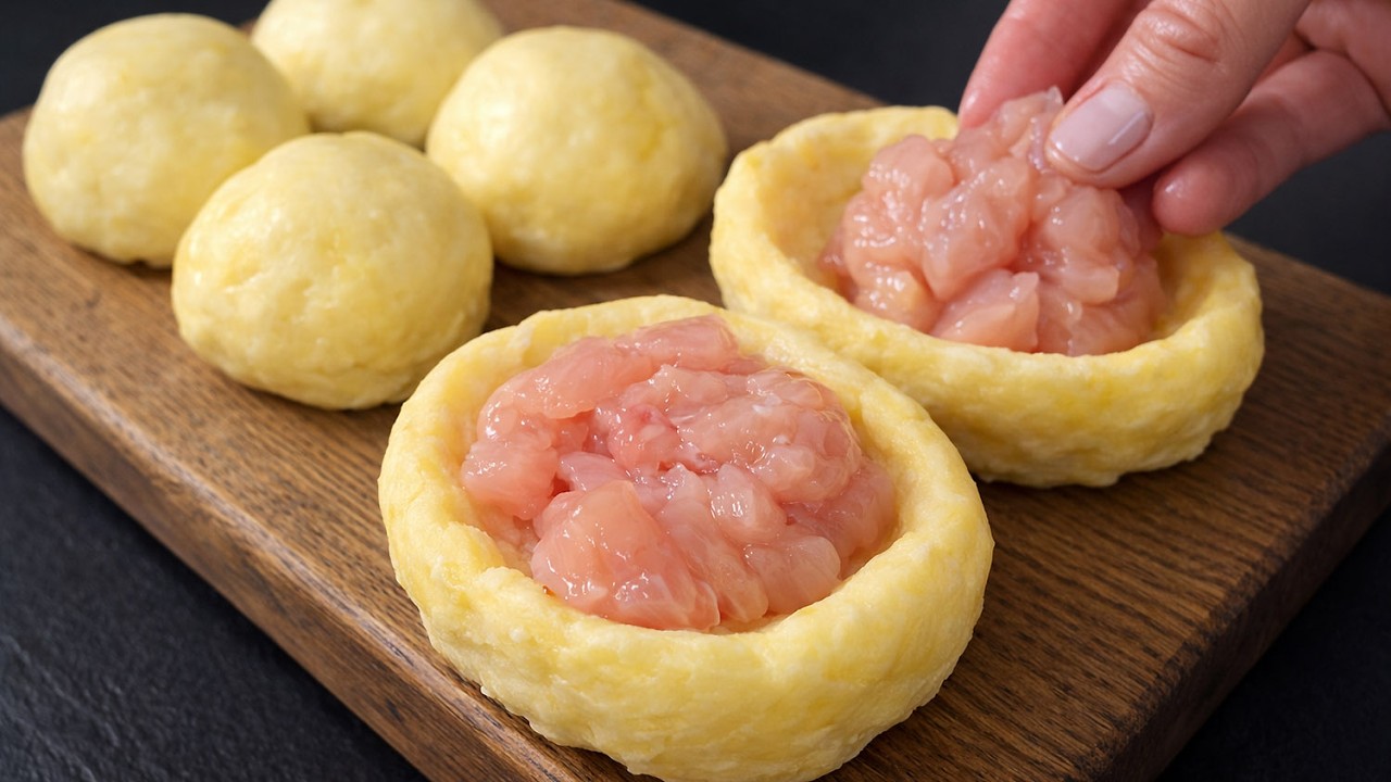 Идеальная закуска для вечеринки из картофеля и курицы! Я никогда не пробовал ничего лучше!