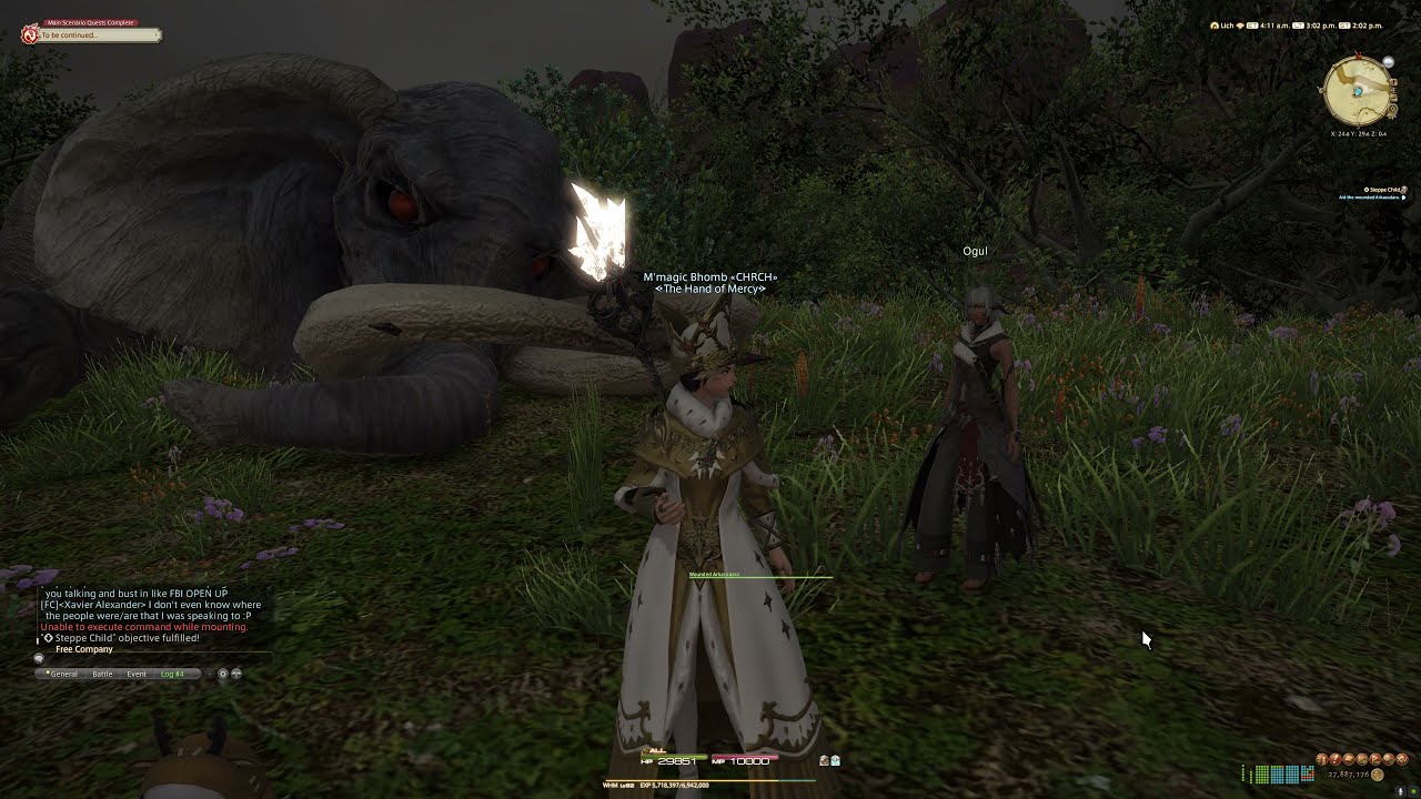 [FFXIV] "Steppe child" + "Alchemist or Dancer" quests - Unlock Flying (Thavnair) - full cutscenes