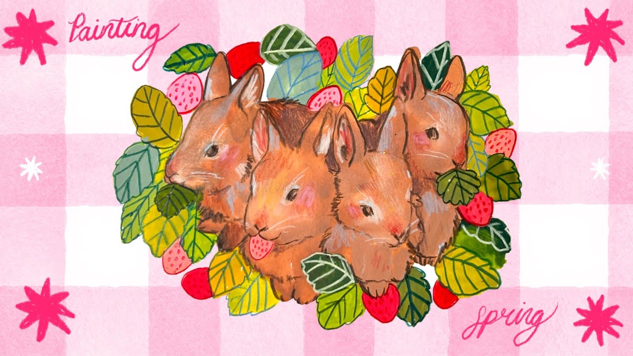 Painting Spring Themed Patreon Rewards 💖