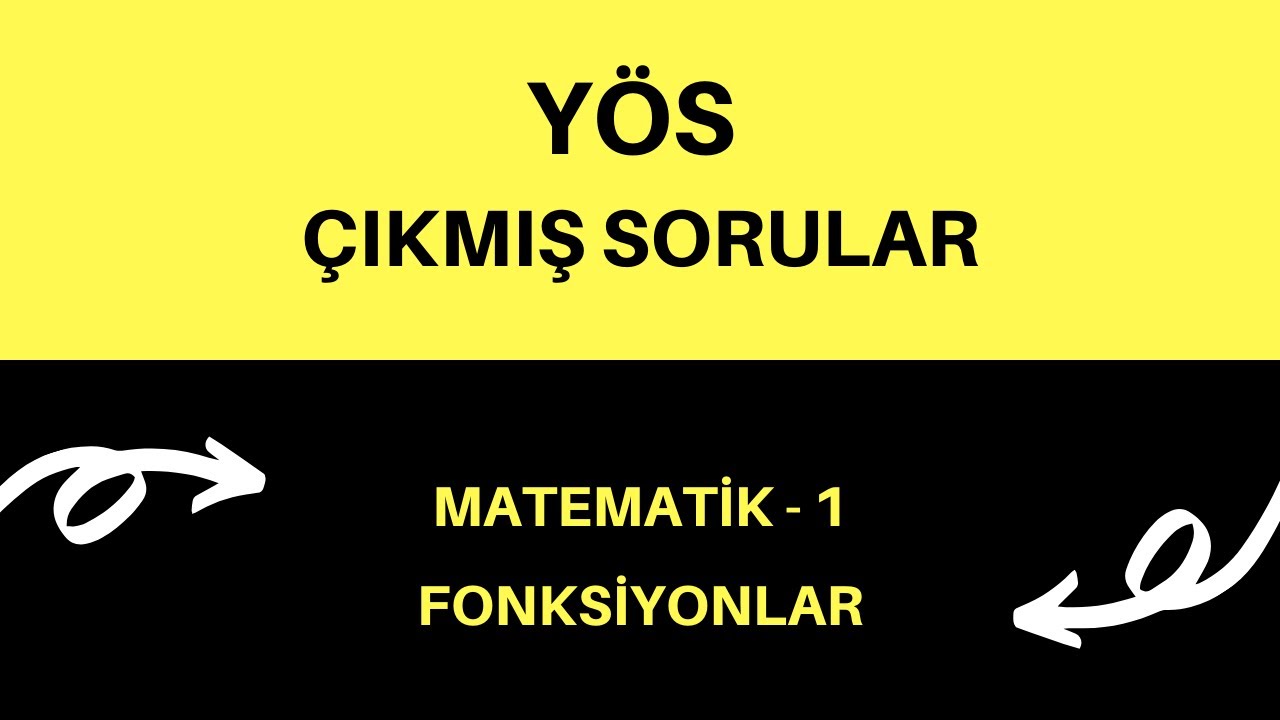 YÖS ÇIKMIŞ SORULAR / FONKSİYONLAR  #onlineyöskursu #yöskursu