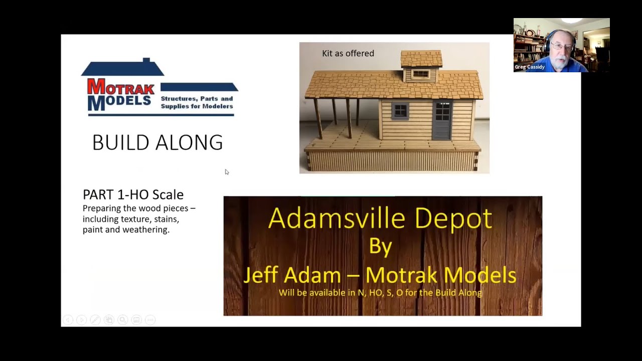 Parts 1 & 2 - New Tracks Modeling Motrak 4-scale Build Along of Adamsville Depot