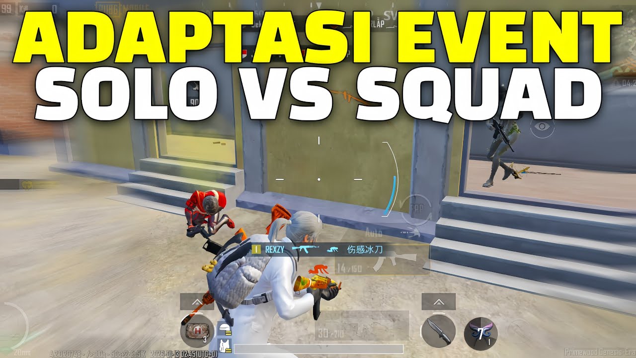 ADAPTASI EVENT TERBARU | SOLO VS SQUAD | PUBG MOBILE