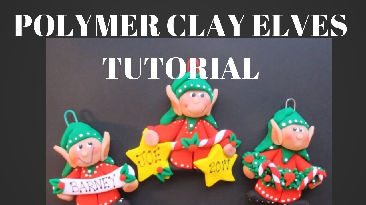 3 Polymer Clay Elves