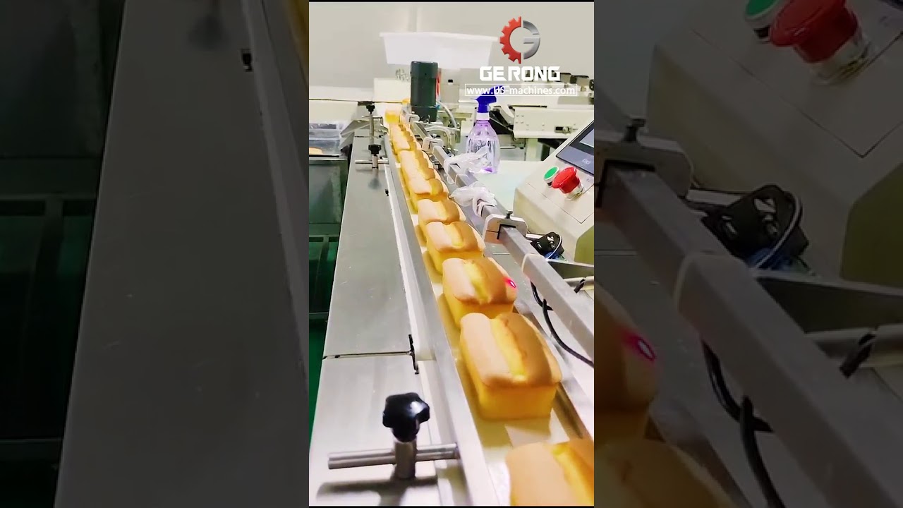 Bread automatic sorting feeding packaging line baked food bagging packing machine