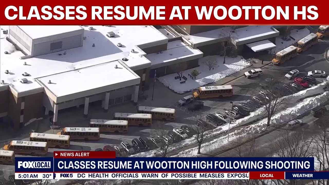 Wootton High School shooting: Classes set to resume Tuesday