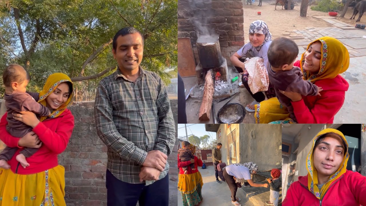 पूरी फ़ैमली हुई एक साथ 🤗 || #tanumanish vlog 🙏 #family #video #villagelife 
