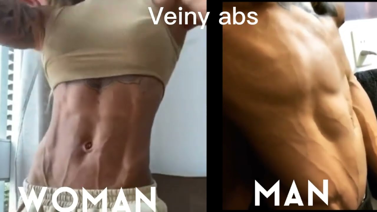 WOMAN VS MAN | VEINY ABS | VOTE IN COMMENT