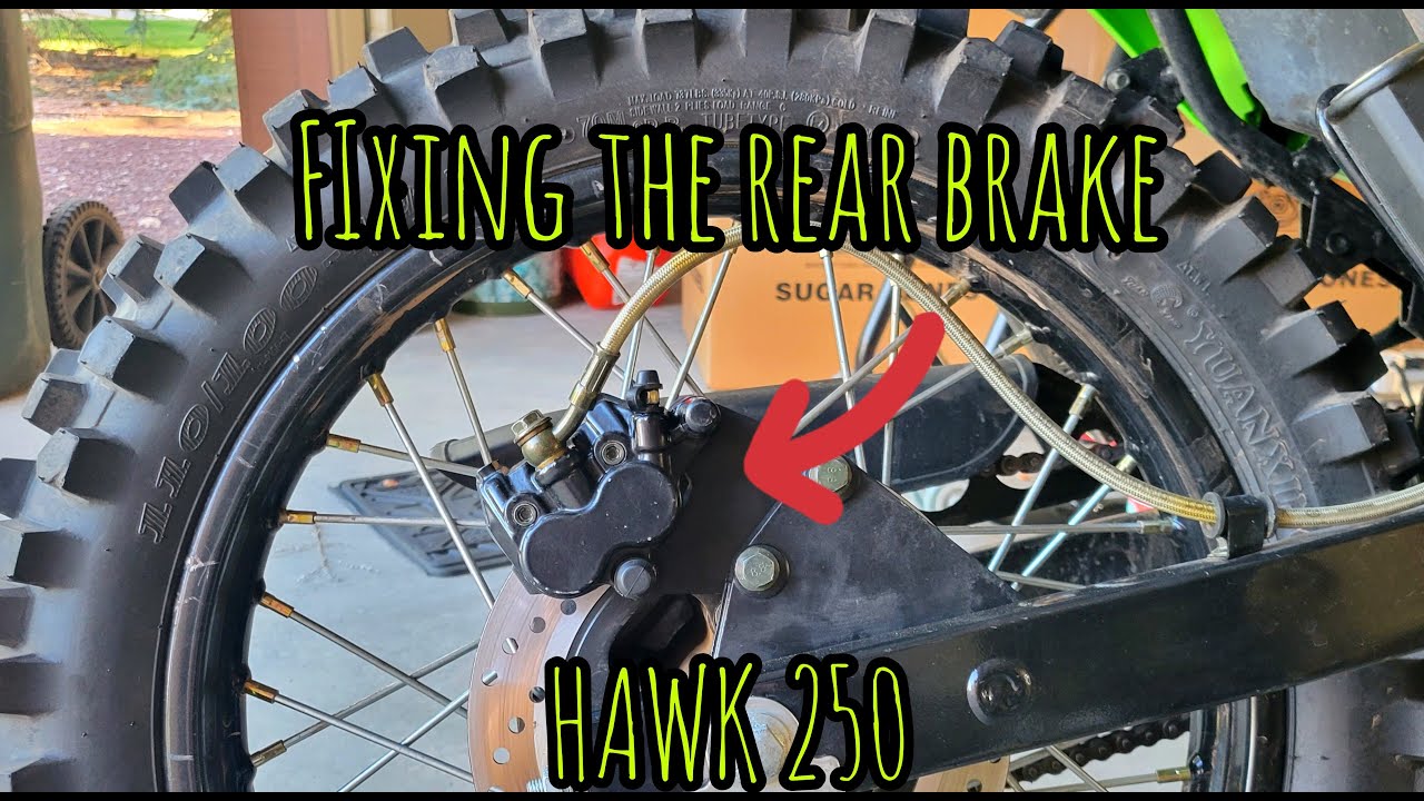 FIXING the Rear Brake - AMAZON HAWK 250 Enduro