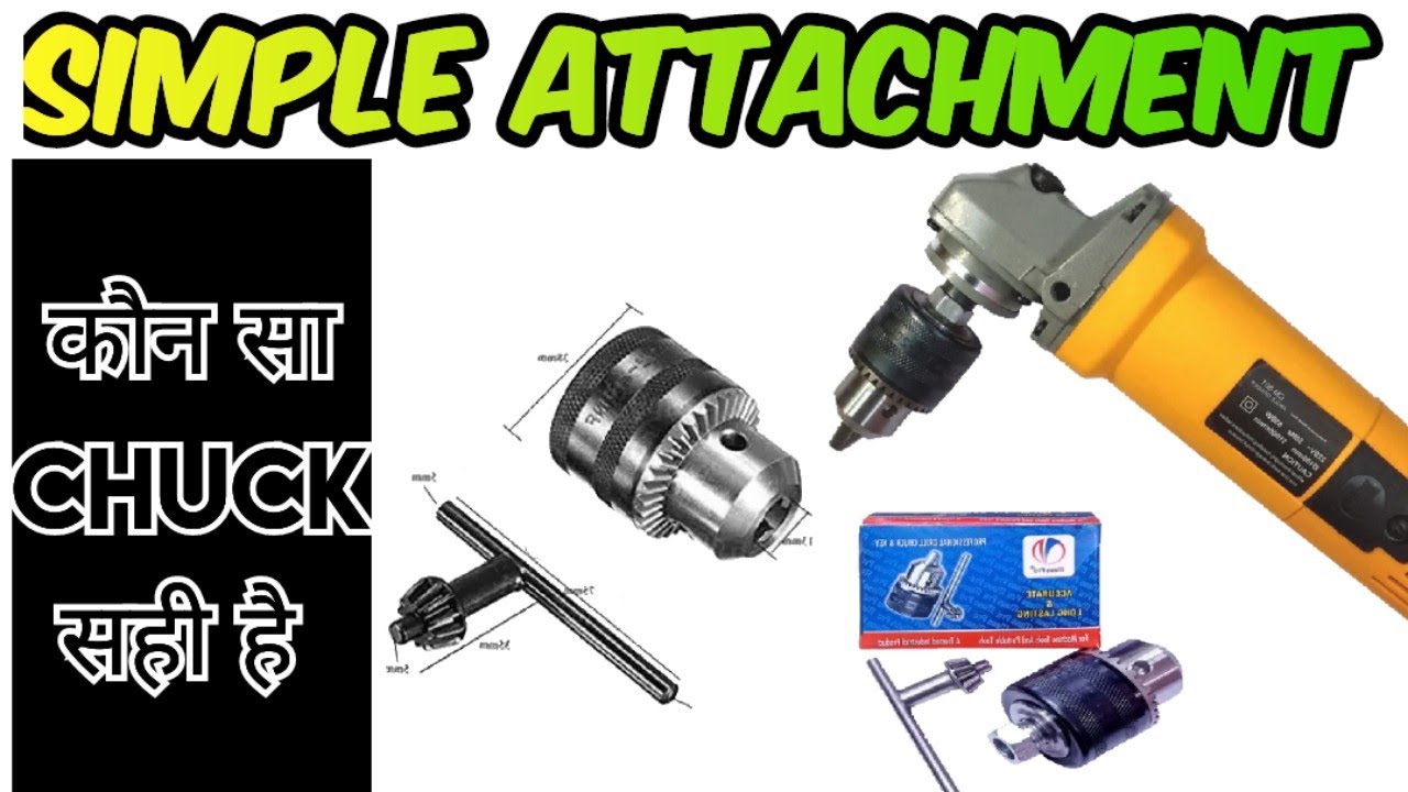 Angle Grinder Convert To Drill machine.@Haritechwoodwork(angle Grinder Adaptor)
