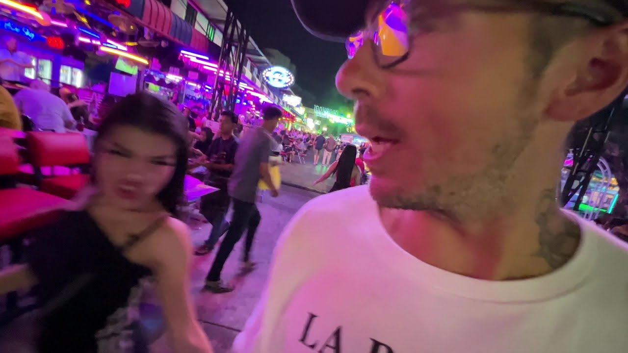 Spanked by Thai girls on the streets of Pattaya