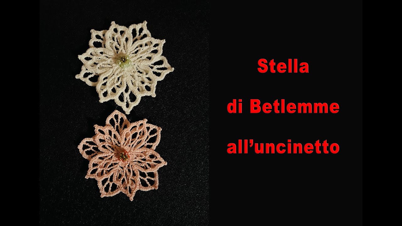 Stella di Betlemme all'uncinetto