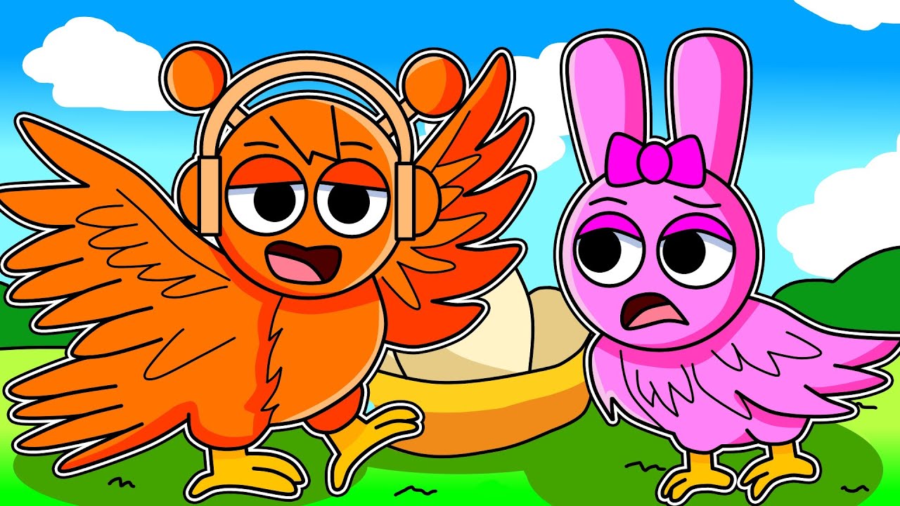 ¡OREN Y PINKI SE CONVIERTEN en una FAMILIA INCREDIBOX SPRUNKI de PÁJAROS en ROBLOX! 😱
