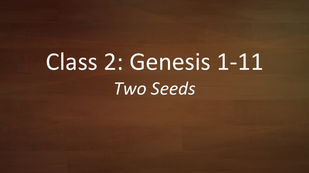 Class 2: Two Seeds; Speaker: Sean McClain