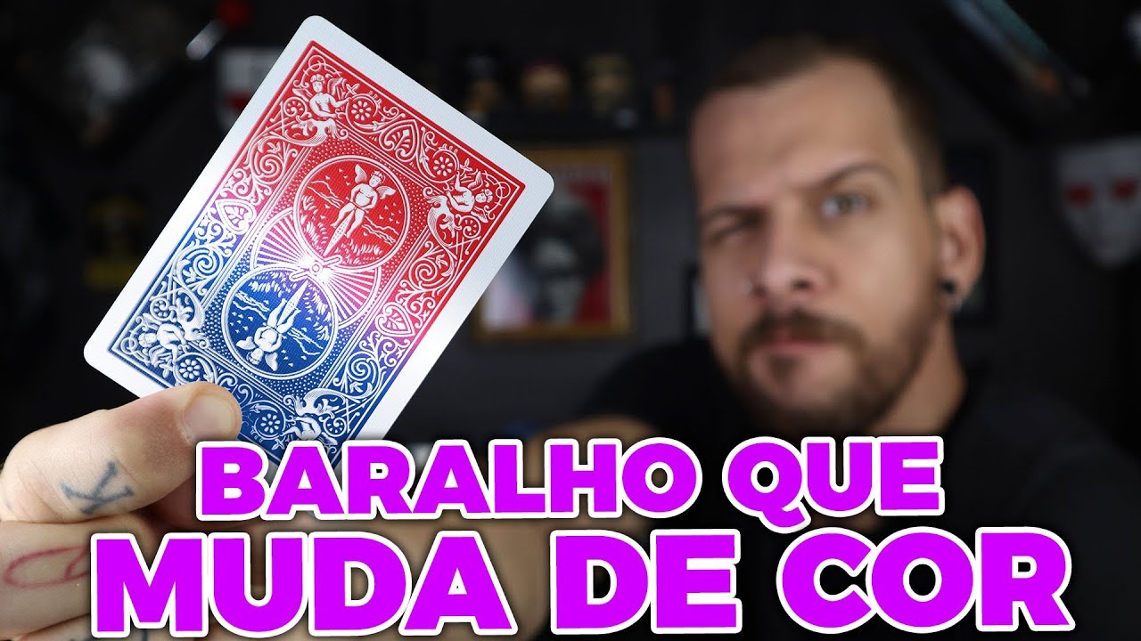 APRENDA A MÁGICA DO BARALHO QUE MUDA DE COR (Curso de Mágica com BARALHO)
