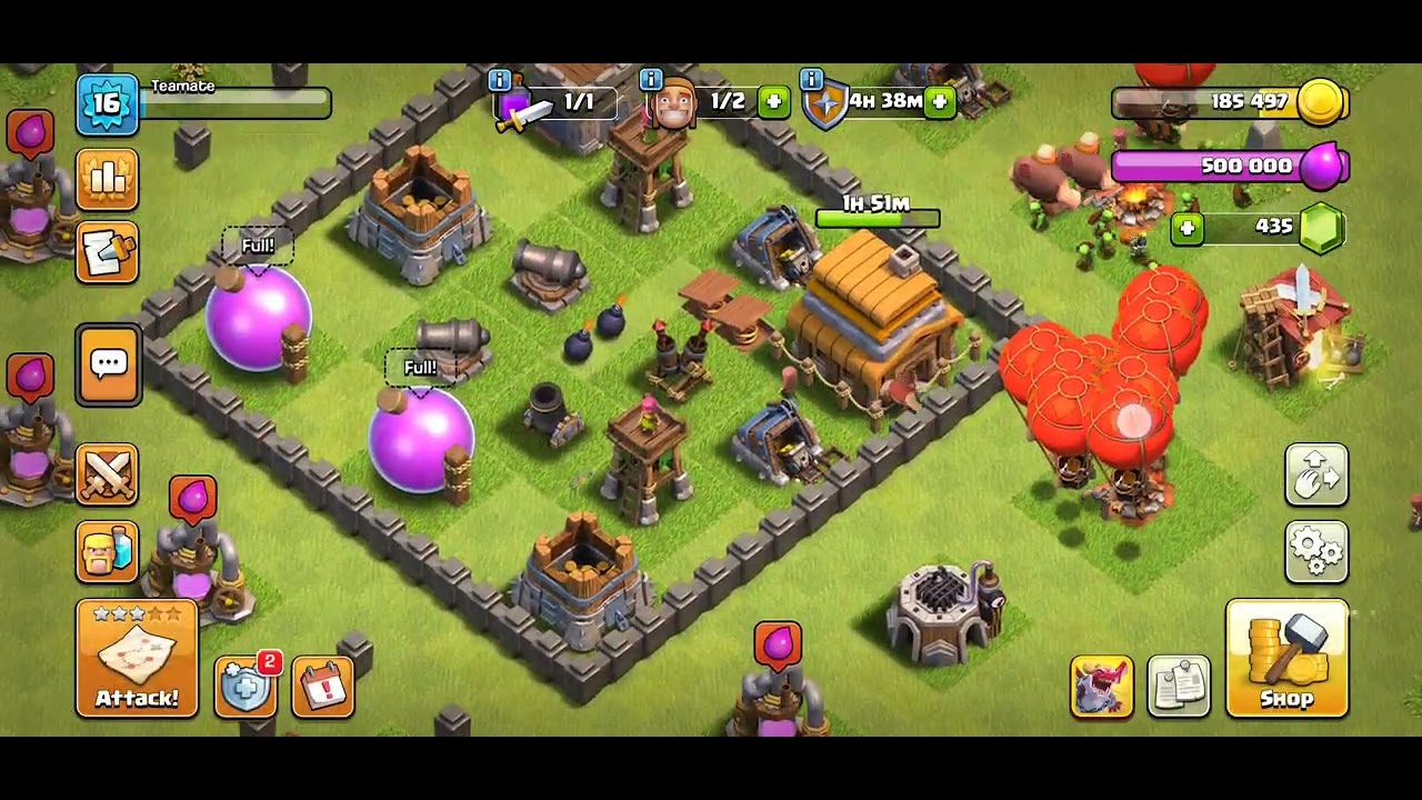 My th4 account + attacking people | #clashofclans
