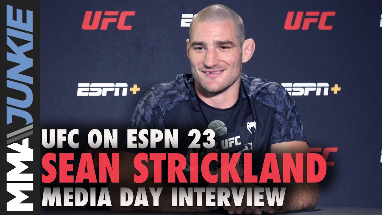 Sean Strickland shuts down 'f*cking loser' Brendan Allen | UFC on ESPN 23 media day