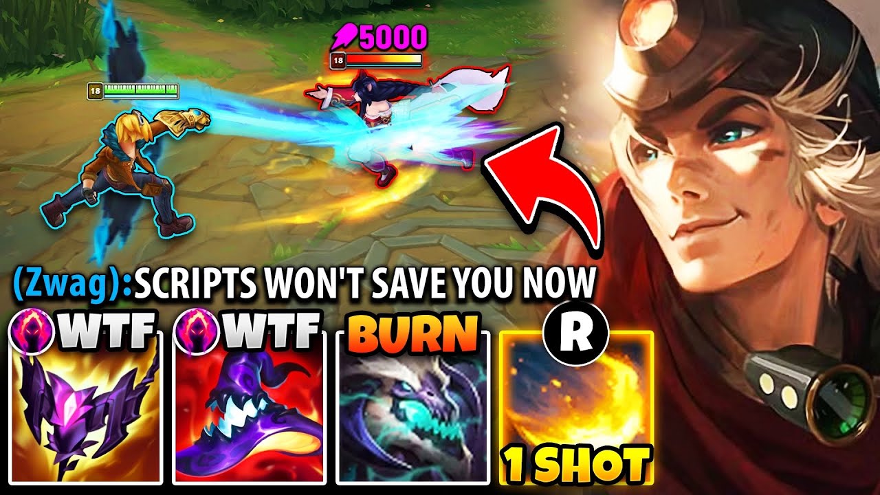THIS SCRIPTING AHRI PLAYER GETS PUT IN HER PLACE! (FULL AP EZREAL ONE SHOTS)