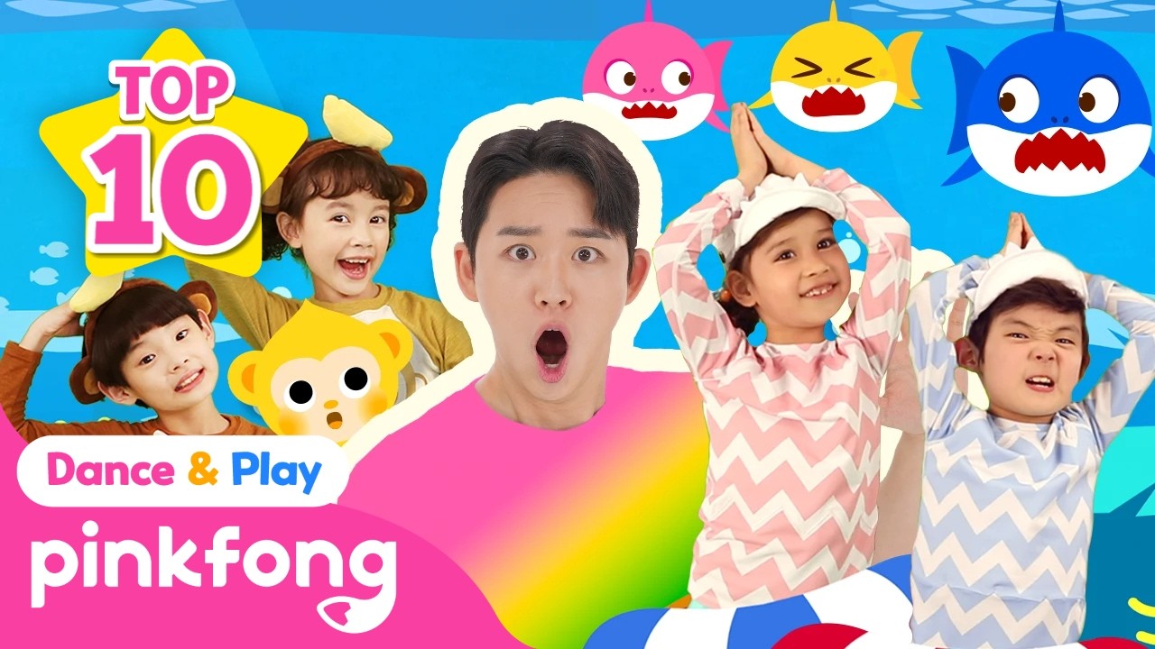 [🌟TOP10] New Baby Shark Dance + Monkey Bananas + More｜Kids Dance｜Pinkfong Dance & Play Official