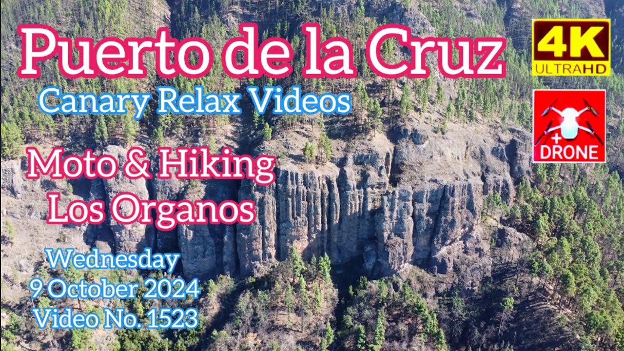 Tenerife 🏝️ Puerto de la Cruz Moto Trip to La Caldera & hiking Los Organos 9 October 2024 Teneriffa