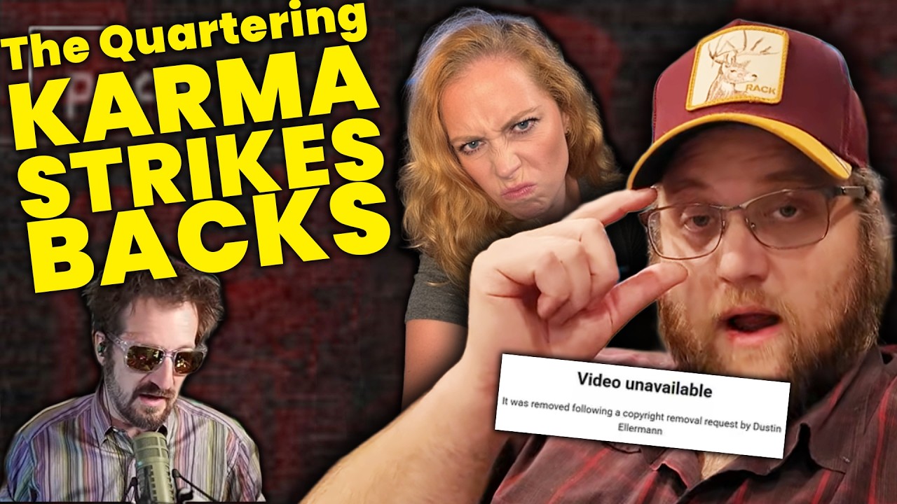 Quartering KARMA STRIKES! Copyright Claim 1, Vlog SEETHE SEETHE, Rekieta Court DOCS & Chrissie FAILS