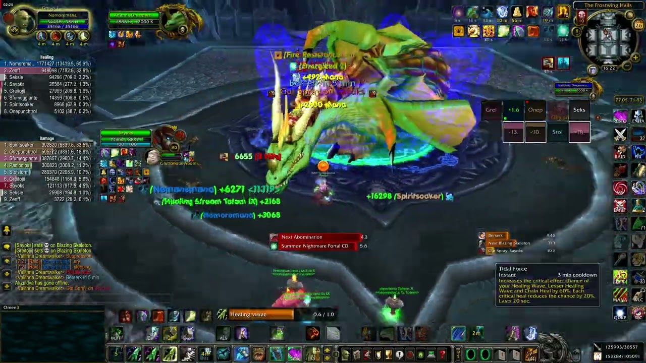 Resto Shaman POV  - Solo Heal vs. Valithria Dreamwalker 10HC attempt