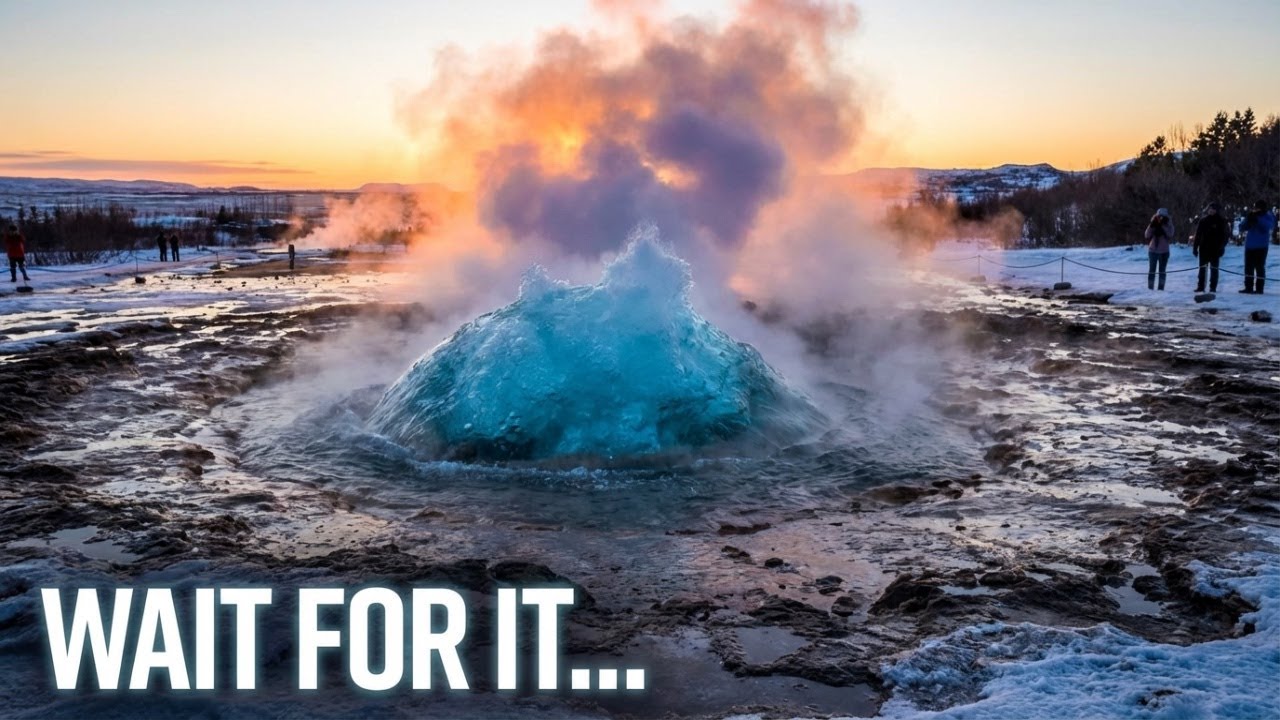 Geysir Hotsprings Iceland #video #viral 