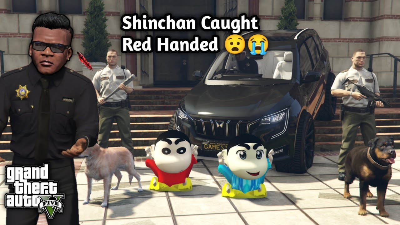 GTA 5: Shinchan Don't want To go School 😧But Franklin Fight With Shinchan 😡😧Ps Gamester