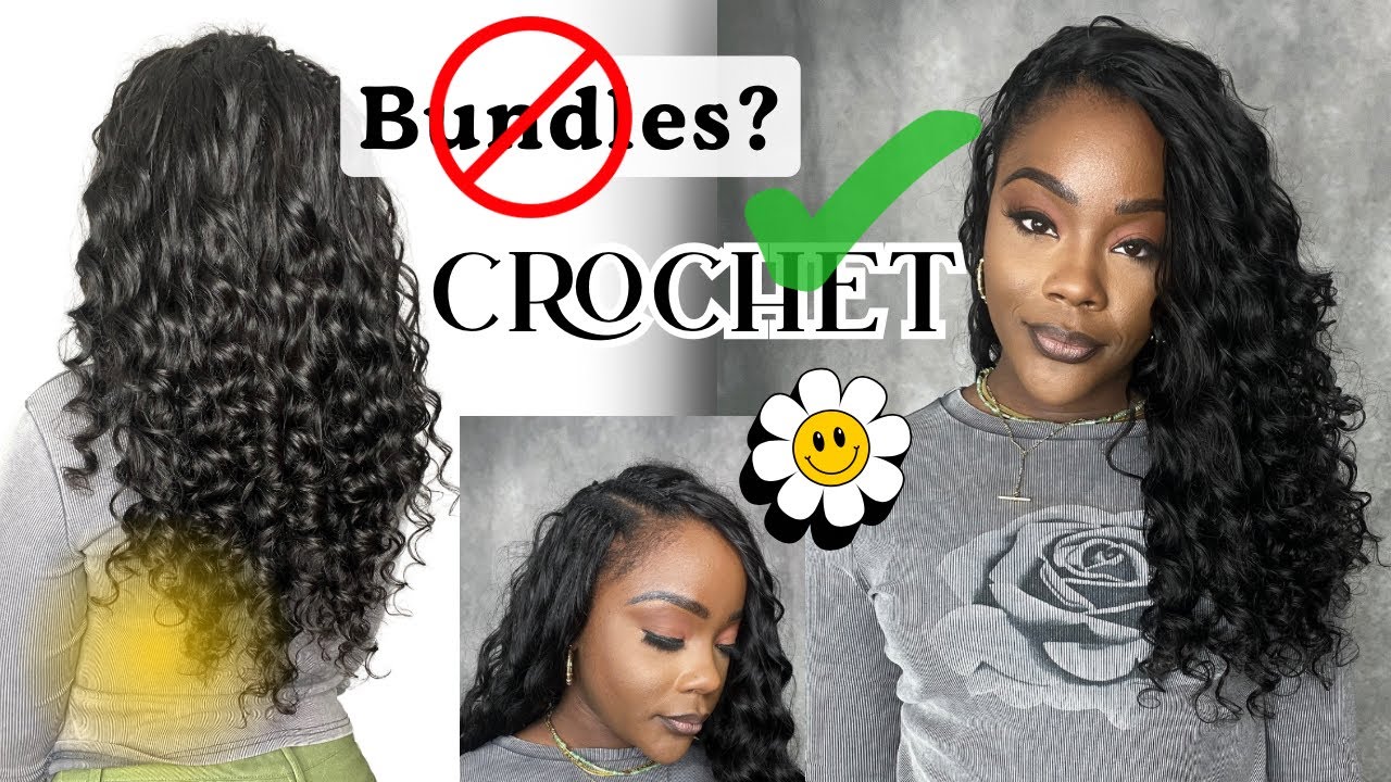 04: 100% HUMAN CROCHET HAIR???!!! NO Leave Out Install + Removal | Giving Bundles | YWIGS