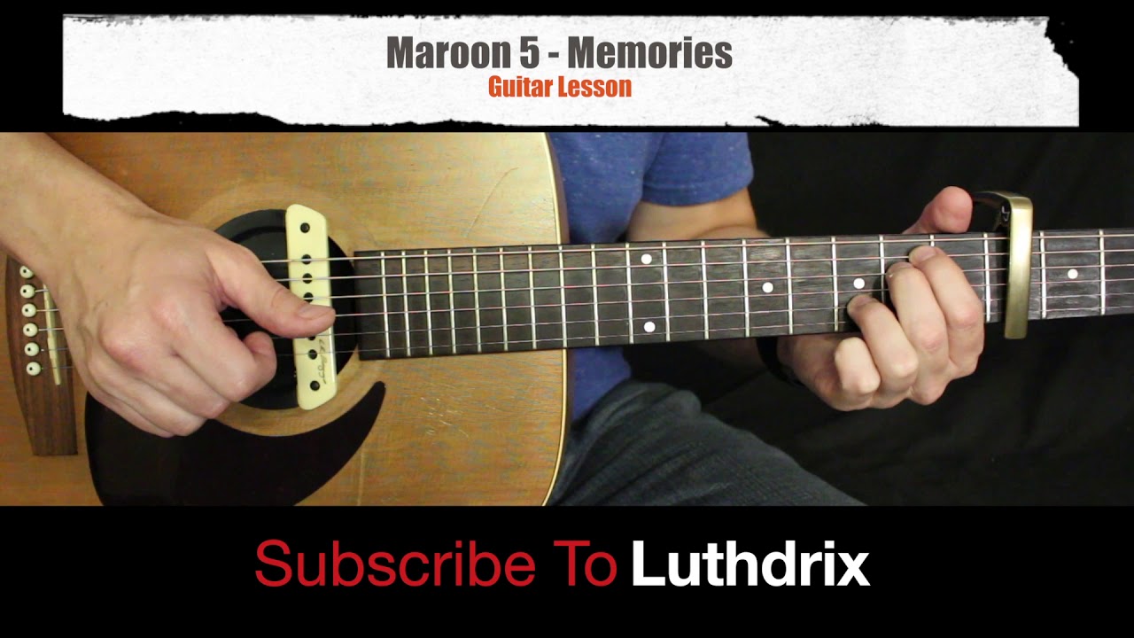 Memories - Maroon 5 - Guitar Lesson