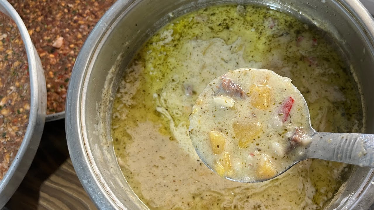 Hatay usulü borani çorbası (bal kabağı )