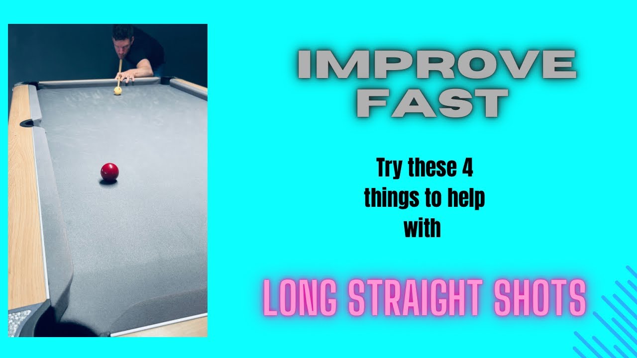 Learn how to cue straight - long straight shots 🎱