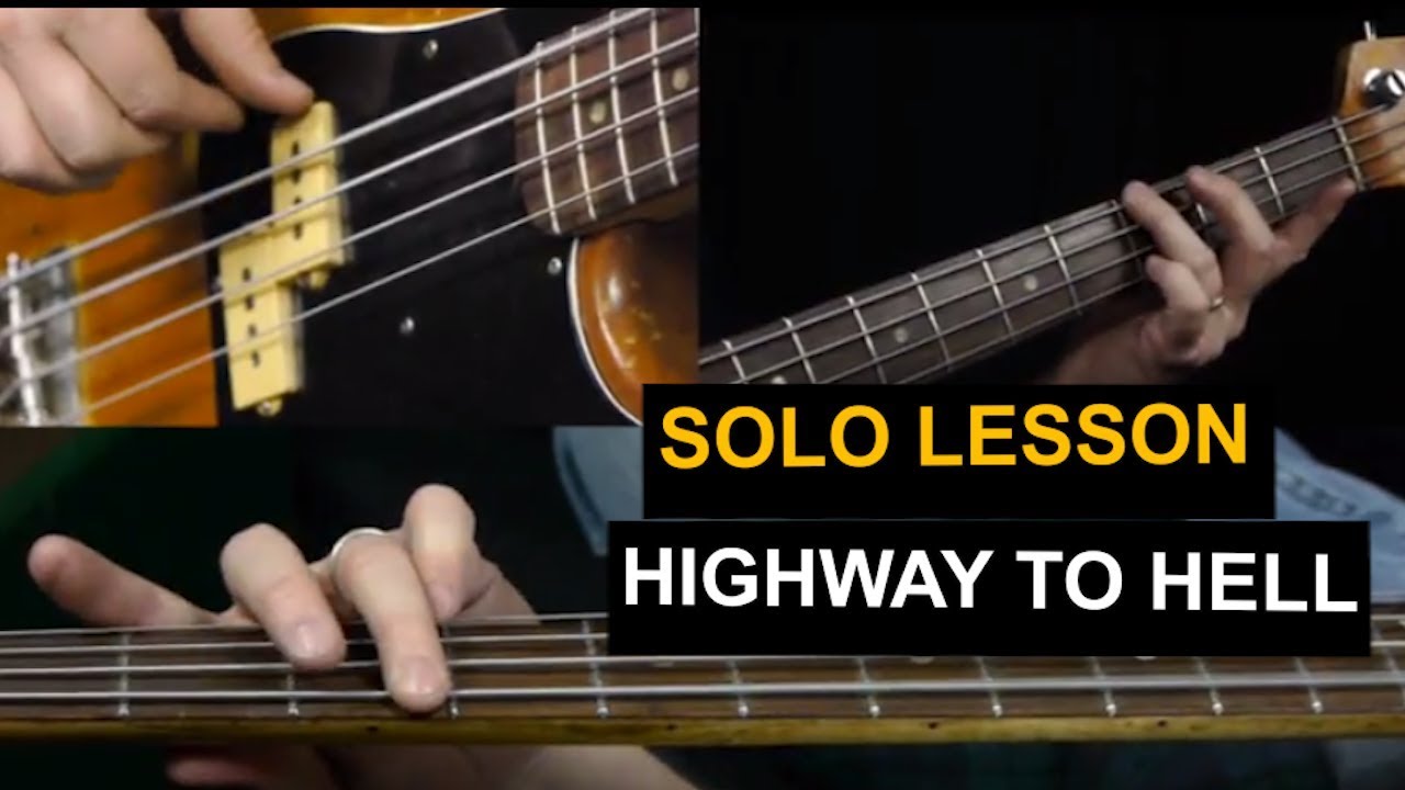 Highway to Hell Bass Guitar Lesson - AC/DC Bass Lessons