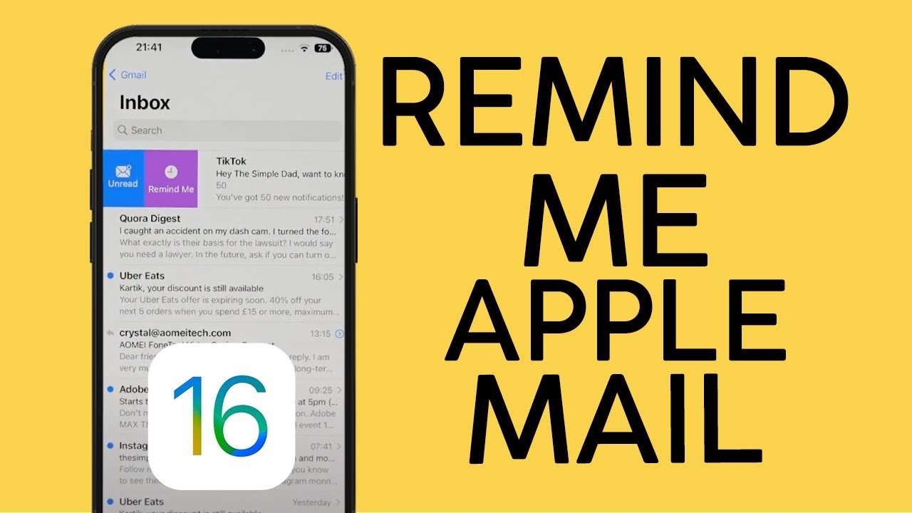 How to Use Remind Me Apple Mail | How to View Reminders on iOS 16 2022