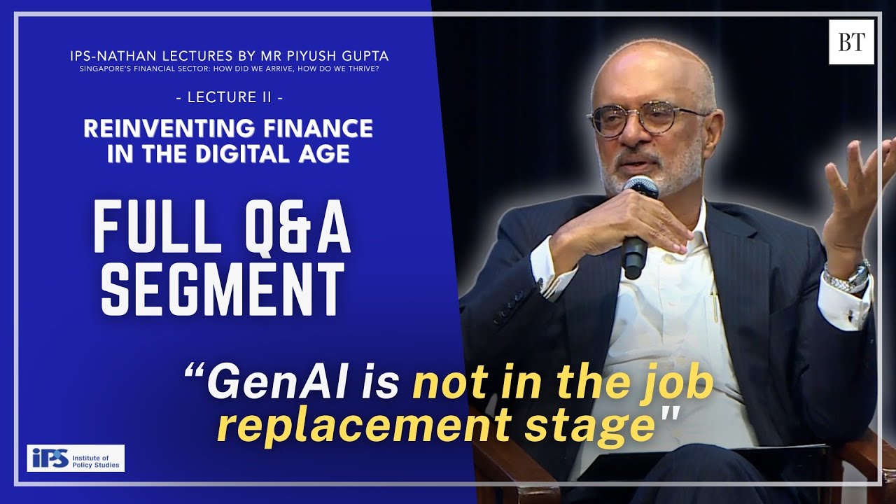 STI will hit 10,000 in 2040: Piyush Gupta on AI, jobs and scams