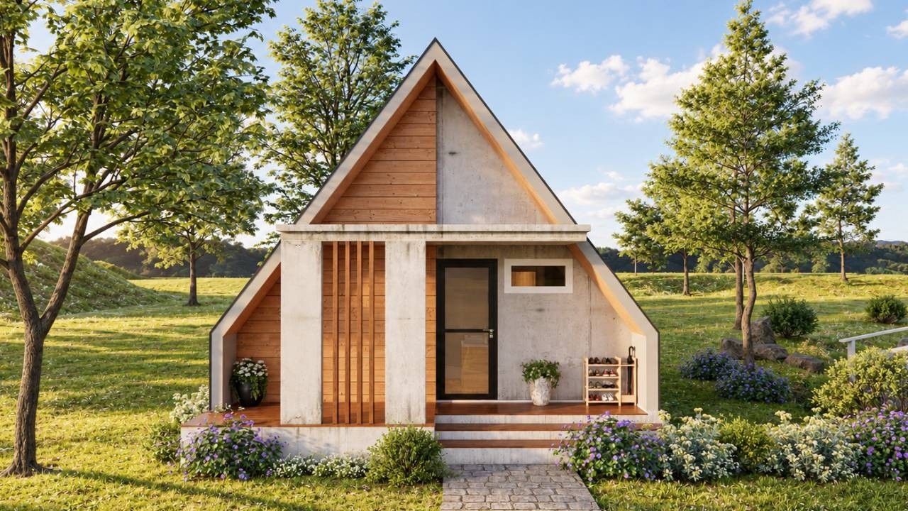 Inside a Beautiful Modern A-Frame Tiny House Surrounded by Nature | Exploring Tiny House